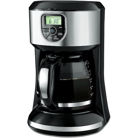 Black & Decker 12 Cup Programmable Coffeemaker in Black and Silver CM4000S