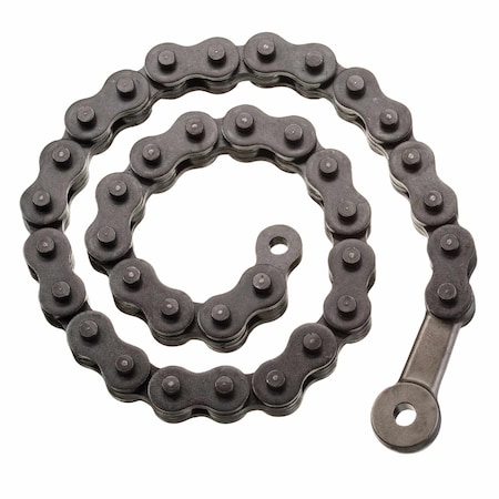 Ridgid Chain, Knurled For Jaw Texture, Steel Jaw 93070