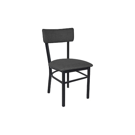 Bfm Seating Bristol Chair - Grade 4 Upholstered Seat & Back - Steel Frame - Sand Black Finish 4301CSTT006-SB