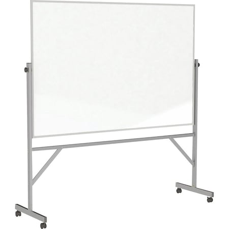 Ghent Reversible Porcelain Whiteboard, Aluminum Frame, Magnetic, 4'H x 8'W ARM1M148