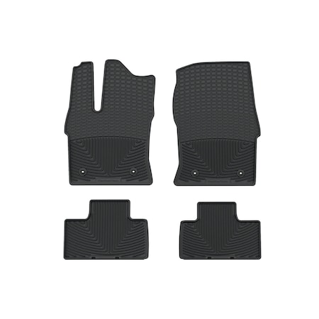 Weathertech Black, Front and Rear All Weather Floor Mats W611-W613