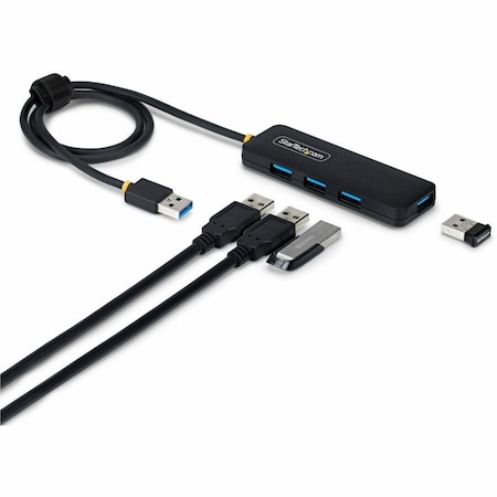 Startech.Com 4-PORT USB-A HUB, 5GBPS, BUS POWERED, USB-A TO 4X USB-A MINI HUB, EXTRA LONG 2FT H5A4A-USB-HUB-2
