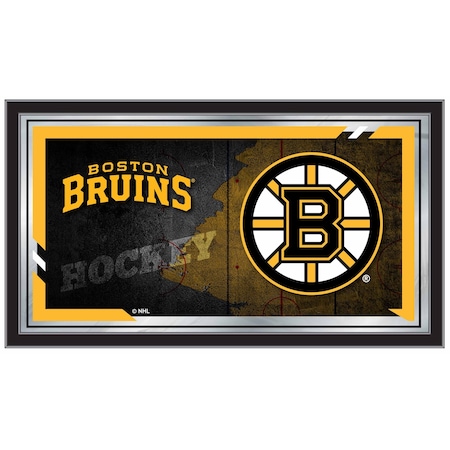 Holland Bar Stool Co Boston Bruins 15" x 26" Hockey Collector Mirror by Holland Bar Stool Company MColBosBru
