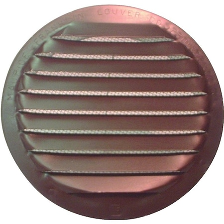 Maurice Franklin RLB100 4 Screen Louver, 458 in W, Aluminum, Brown RLB-100 4"