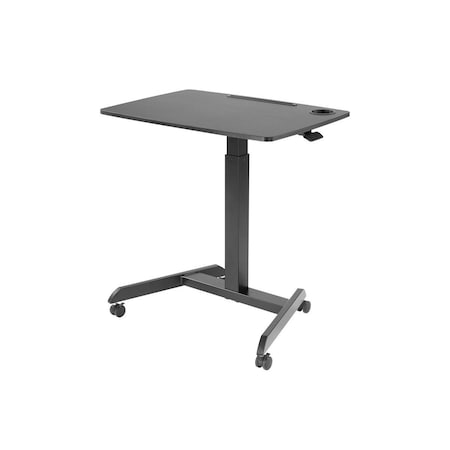 Monoprice Workstream by Gas-Lift Height Adjustable Sit-Stand Rolling Laptop Desk 30905