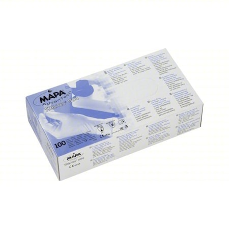 Mapa TriPolymer Disposable Glove, 6 mil Palm, Latex/Polychloroprene/Nitrile, Powder-Free, XL, PK 100 994 BOX