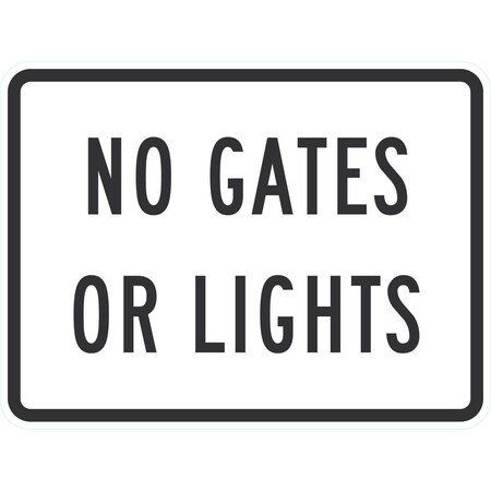 Lyle No Gates or Lights, 24x18, Diamond Grade, Yellow G-11841-DG_24x18