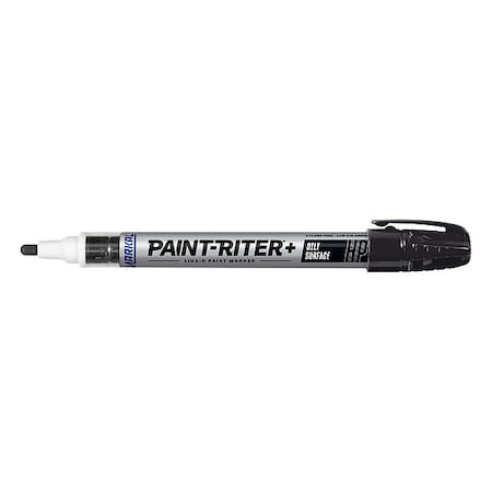Markal Paint Marker, Medium Tip, Black Color Family, Paint 96963