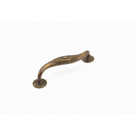 Schaub 5in Center to Center Sunburst Cabinet Pull Estate Dover Finish 975S-ED