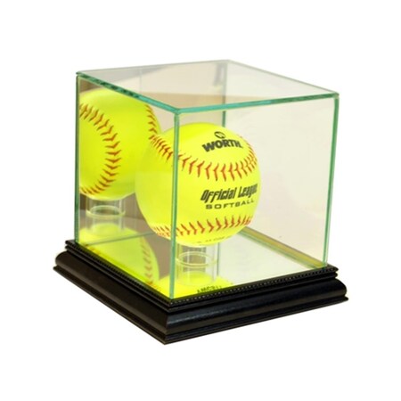 Perfect Cases Softball Display Case, Black PE392745