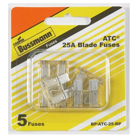 Betterbattery BP-ATC-25-RP 32VDC Fast Acting Blade Auto Fuse - 5PK BE3847195
