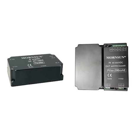 Mornsun DC-DC converter for PV industry, 40W 24VDC, 200-1500VDC input PV40-29B24A8