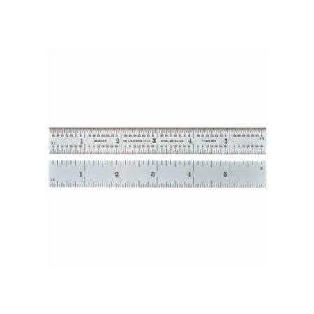 Starrett Spring Tempered Rule, 6 in, 4R Measurement Type 681-52678