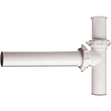 Keeney Mfg 1-1/2'' x 16'' White Polypropylene End Outlet Disposal Kit 334W