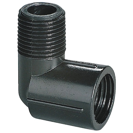 Orbit 1/2'' MNPT x 1/2'' FNPT Polyethylene Swing Joint Elbow 37163D