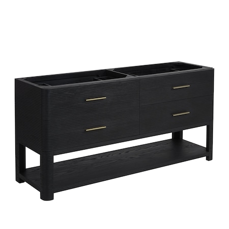 James Martin Vanities Vanity, without top, Carbon Oak, 71.75 in W x 21.4 in D, D704-V72-M-CBO