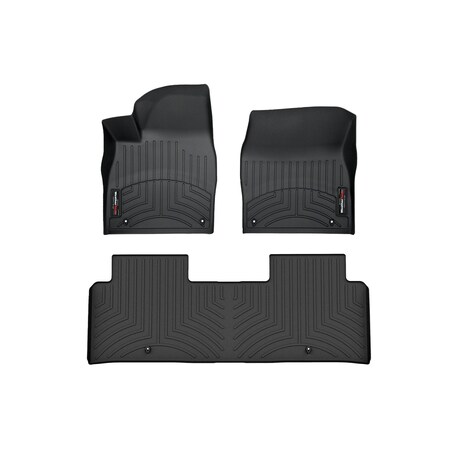 Weathertech Black, Front and Rear Floorliners 441723-1-2