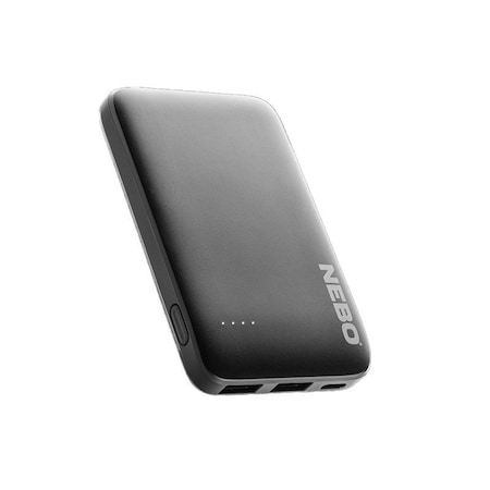 Nebo Portable Power Bank, 5000 mAh, Lithium-Ion, 1 (Input), 3 (Output)-USB Port, 2.4/3/3.25 A Output NEB-PBK-0012