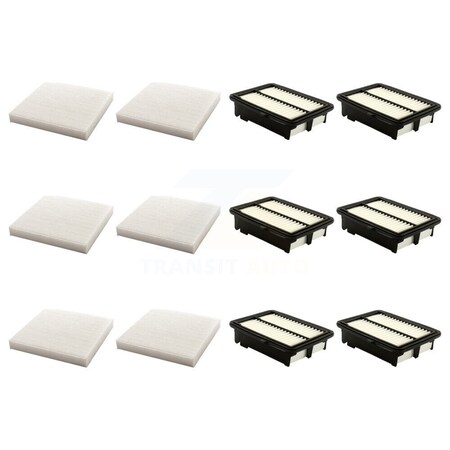 Pur 6x Air + 6x Cabin Filter 12 Total Kit For 2015-2020 Honda Fit KFL