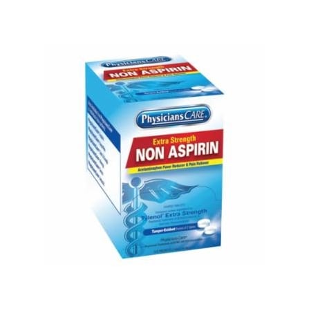 First Aid Only PhysiciansCare Acetaminophen, 500mg, 2 pk/125 pk per Box 579-40800