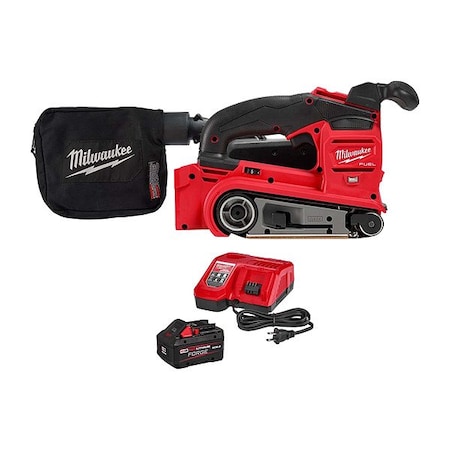 Milwaukee Tool M18 FUEL Belt Sander + M18 FORGE XC8.0 2832-20, 48-59-1881