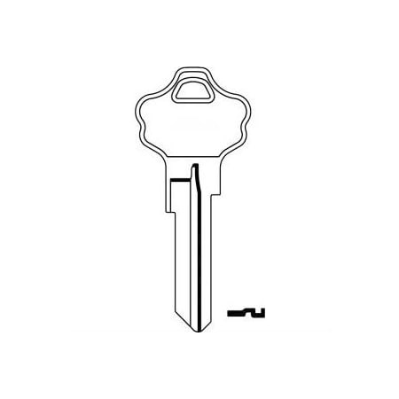Clk Supplies Kwikset 6 Pin Key Blank KW10BR