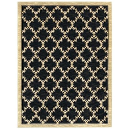 Dynamicrugs Dynamic Rugs Yazd Rectangular Rug- Black - 5 ft. 3 in. x 7 ft. 7 in. YA692816090