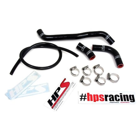 Hps Performance High Temp Reinforced Silicone Radiator Coolant Hose Kit, Black,  57-1359-BLK