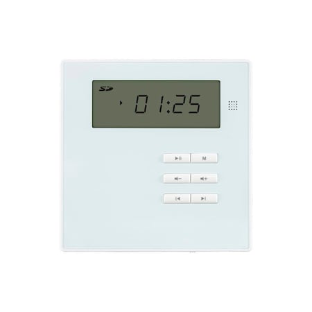 Monoprice Commercial Audio 40W Wall Mount Music Amplifier with Bluetooth_ Aux_ F 36374