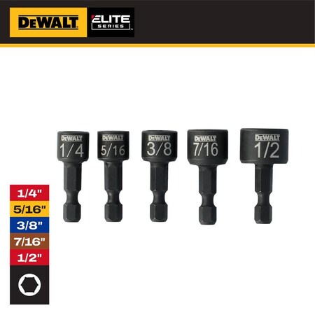 Dewalt Socket Adapter, Steel, 6" L, Impact Rated DWAFEIND5