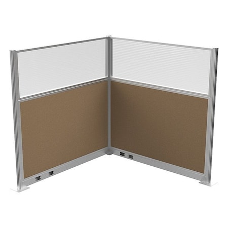 Versare Cubicle Kit, Latte, 72 in H HPEKL-66-S-DO-FL