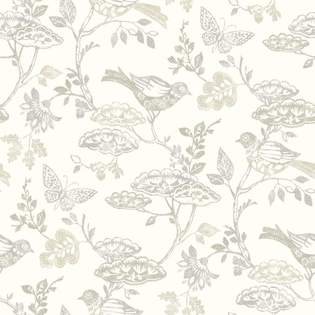Chesapeake Malmo Grey Trail Wallpaper 3125-72317
