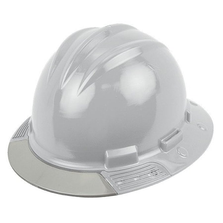 Bullard HardHat, FrontBrim, AboveView, GullGray AVGGRG