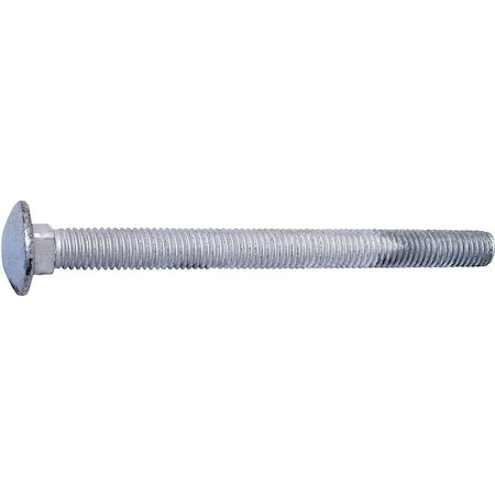 Midwest Fastener 0 Carriage Bolt, 1213 in Thread, NC Thread, 6 in OAL, 2 Grade 5527