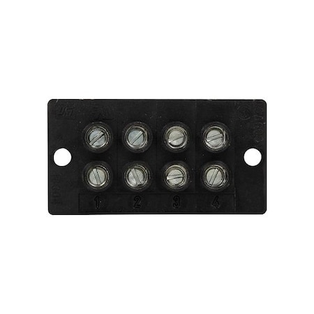 Eaton Bussmann Barrier Terminal Strip, 600 V, 4 Poles 14004-4