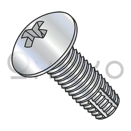 Oxoxo 1/4-20X3/4 Phillips Truss Thread Cutting Screw Type F Fully Threaded Zinc Bake, 3000PK 400236