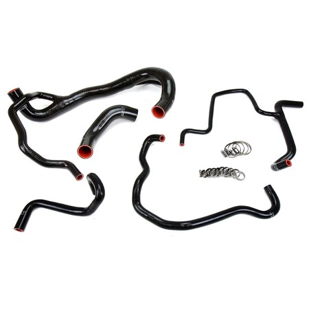 Hps Performance High Temp Reinforced Silicone Radiator and Heater Coolant Hose Kit, Black, 57-1675-BLK