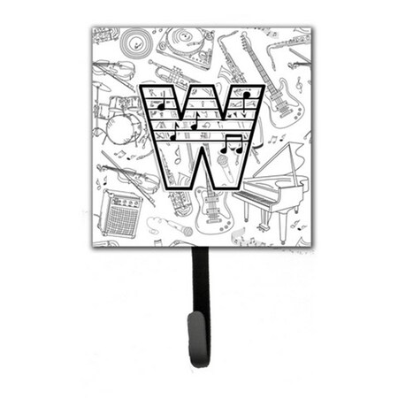 Carolines Treasures Letter W Musical Note Letters Leash and Key Holder CJ2007-WSH4