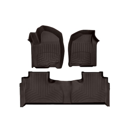 Weathertech Cocoa, Front and Rear FloorLiner HP 471632-1-2IM