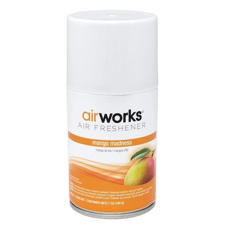 Hospeco AirWorks Restroom Metered Aerosol 7oz, Mango Madness - Pack of 12 7917