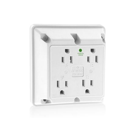 Leviton Four-In-One Receptacles 15 Amp, 125 Volt 1254-HW