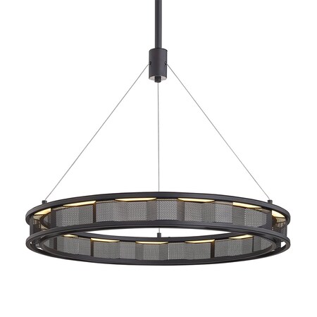 Troy Lighting Fuze 1 Light Pendant 29 In. Soft Off Black F6863-SFB
