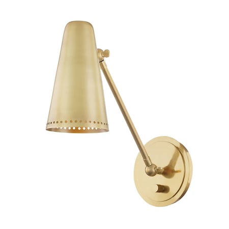 Hudson Valley Lighting Easley 1 Light Wall Sconce 5.5 In. Aged Brass 6731-AGB