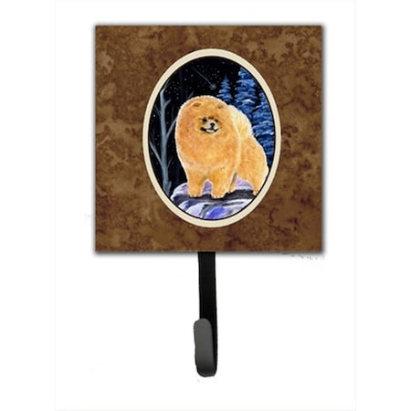 Carolines Treasures Starry Night Pomeranian Leash Holder Or Key Hook SS8396SH4