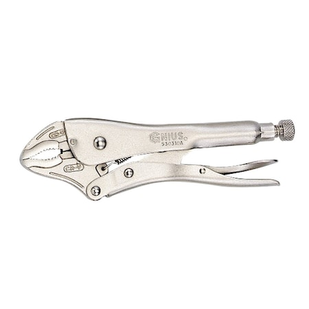Genius Tools Curved Jaw Locking Pliers with Cutter, 125mmL 530305A