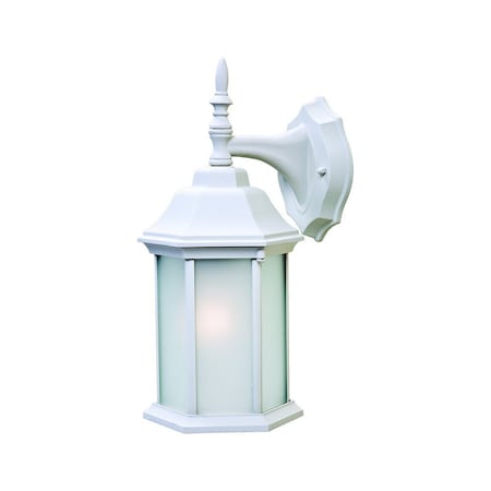Homeroots XL White Frosted Glass Swing Arm Wall Light 399220