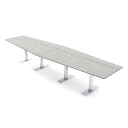 Skutchi Designs 14ft Hexagon Conference Table With Power | Harmony Series | 14 Person Meeting Room Table HAR-HEX.IR-48X168-T-K458-NA