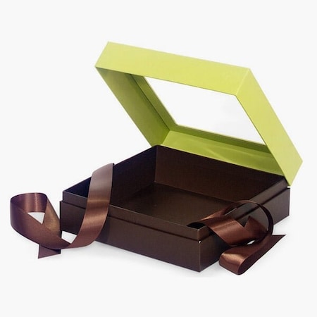 Nashville Wraps Pistachio & Chocolate Window Box, X-Large 7.75x7.75x3, 12PK BFB6PC