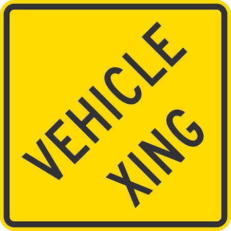 Lyle Vehicle Xing, 24x24, Engineer Grade, Yellow G-12853-EG_24x24