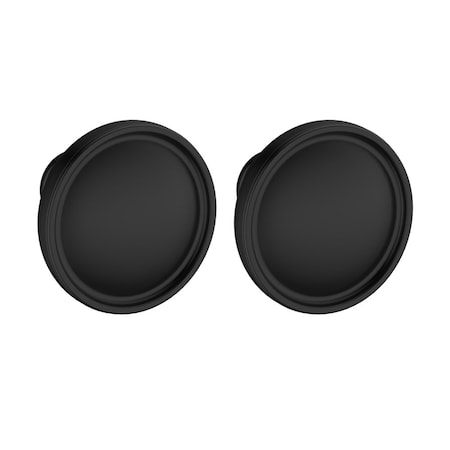 Baldwin Baldwin Pair K012 Tulip Knob Less Rose Satin Black Finish K012190MR